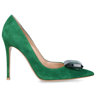 Gianvito Rossi Pumps Jaipur 105 Suede In Green