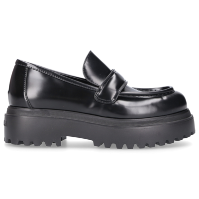 Le Silla Ranger Slip-on Loafers In Black