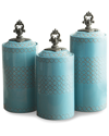 JAY IMPORTS JAY IMPORT AMERICAN ATELIER SET OF 3 CANISTERS
