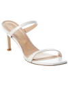 Stuart Weitzman Aleena 75 Leather Sandal In White