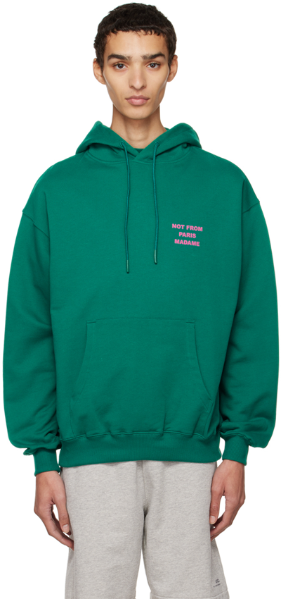 Drôle De Monsieur Sweatshirt Drole De Monsieur In Cotton In Forest Green