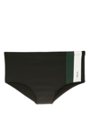 Osklen Stripe-detail Swimming Trunks In Black
