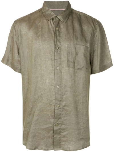 Osklen Short-sleeve Button-up Shirt In Green