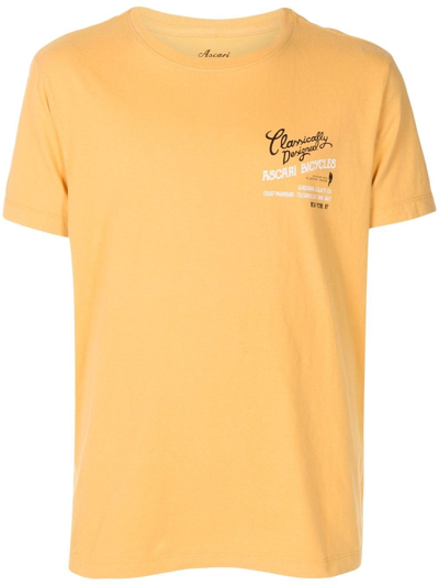 Osklen Logo-print Short-sleeve T-shirt In Yellow