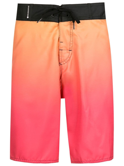 Osklen Gradient-effect Drawstring Shorts In Orange