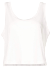 Osklen Scoop-neck Cotton Vest-top In Neutrals