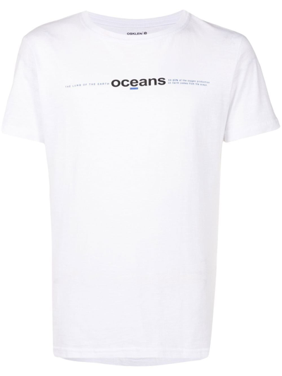 Osklen Logo Print T-shirt In White