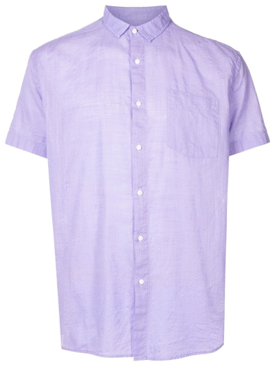 Osklen Short-sleeve Button-up Shirt In Purple