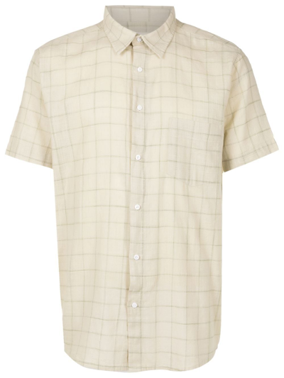 Osklen Grid-check Print Shirt In Neutrals