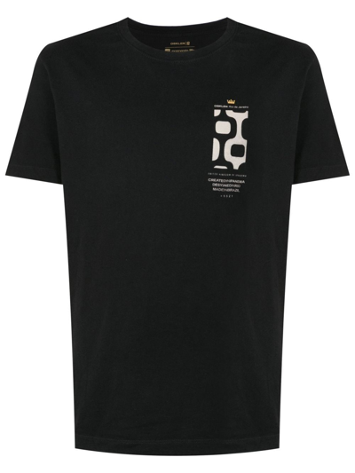 Osklen Graphic-print Short-sleeves-shirt In Black