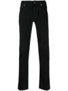 Moorer Denim Straight-leg Jeans In 黑色