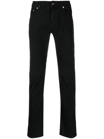 Moorer Denim Straight-leg Jeans In Black