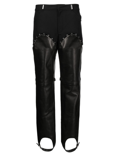 Dion Lee Detachable-leg Stirrup Trousers In Black