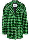Msgm Houndstooth-check Jacket In Multi