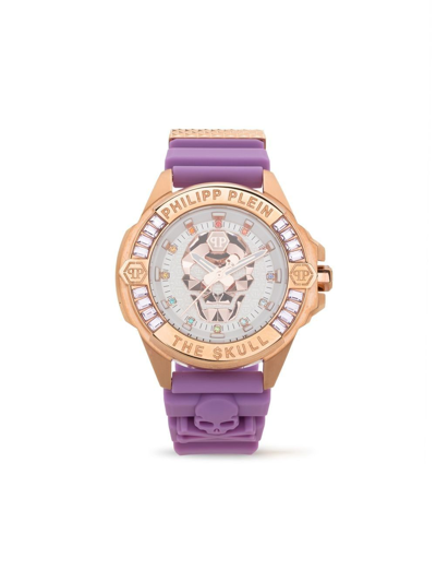 Philipp Plein The $kull 43mm Quartz Watch In Purple