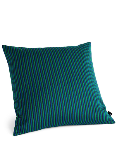 Hay Ribbon Striped Cushion In 绿色