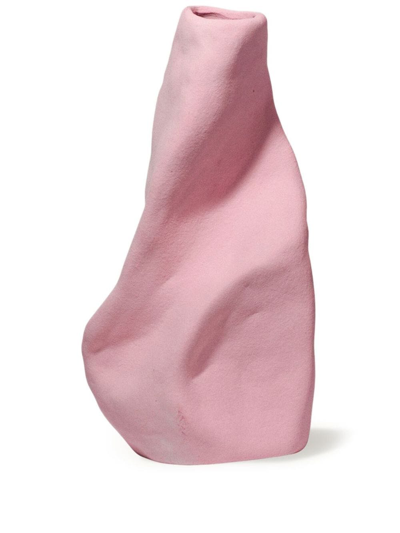 Completedworks Giant Wake Sculpted Vase In Pink