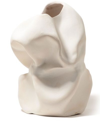 Completedworks Double Goliath Sculpted Vase In Beige