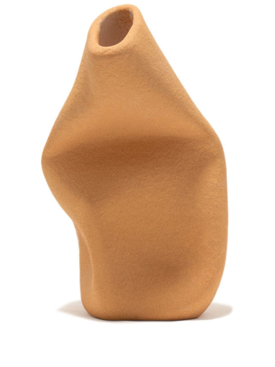 Completedworks Yesterday Is History Sculpted Vase In Tan