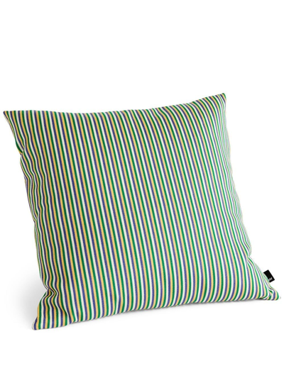 Hay Ribbon Striped Cushion In 黄色