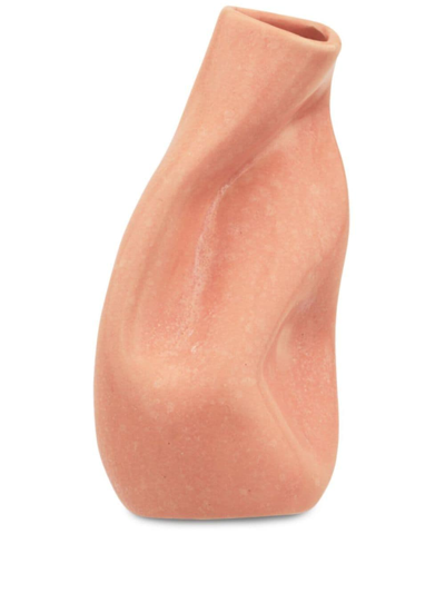 Completedworks Seam Sculpted Vase In Peach