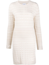 BARRIE KNITTED CASHMERE MINI DRESS