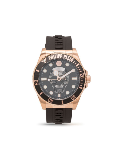 Philipp Plein $kull 43mm Quartz Watch In Brown