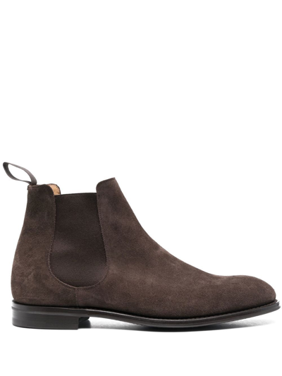 Church's Suede Chelsea Boots In Brown