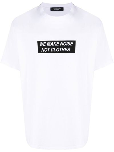 Undercover We Make Noise Not Clothes T-skirt In White