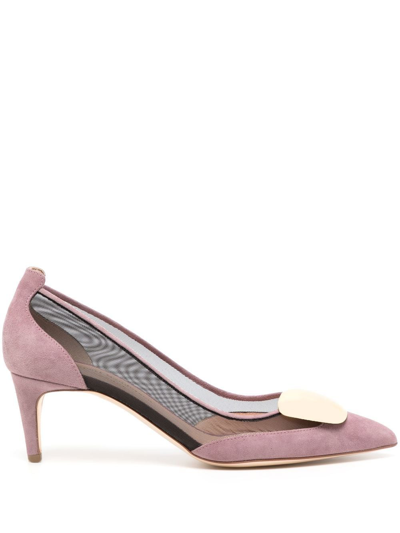 Rupert Sanderson Marora 65mm Panelled Pumps In 紫色