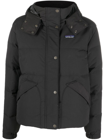 Patagonia Padded Zip-up Jacket In 黑色