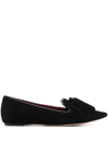 Kate Spade Tassel-detail Ballerina Shoes In Black