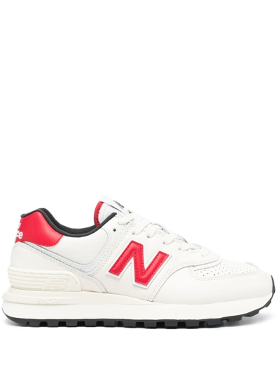 New Balance Unisex 574 Legacy In Beige/red