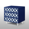 Inspired Home Billie Side Table In Blue