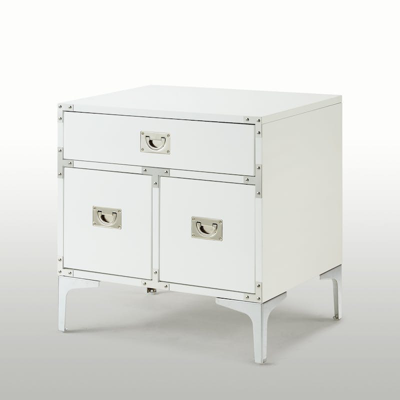 Inspired Home Gabi Side Table In White