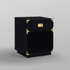 Inspired Home Lebod Side Table In Black