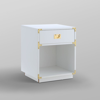Inspired Home Lebod Side Table In White