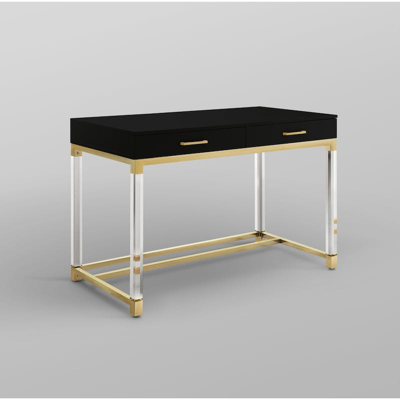 Inspired Home Jerome Writing Desk In Black