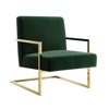 Nicole Miller Frankie Accent Chair In Green