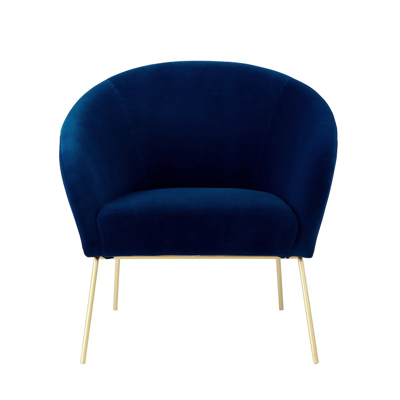 Nicole Miller Will Accent Chair In Blue