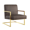 Nicole Miller Frankie Accent Chair In Brown