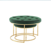 Nicole Miller Keanu Cocktail Ottoman In Green