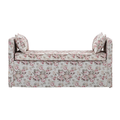 Shabby Chic Persephone Bench In Red