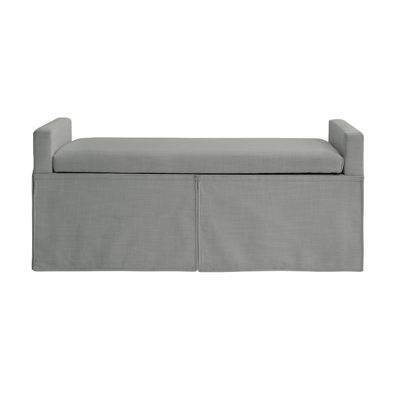 Shabby Chic Xitlali Storage Bench In Grey
