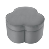 Shabby Chic Akeem Cocktail Ottoman In Grey