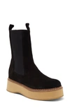 Paloma Barceló Eerin Platform Chelsea Boot In Black