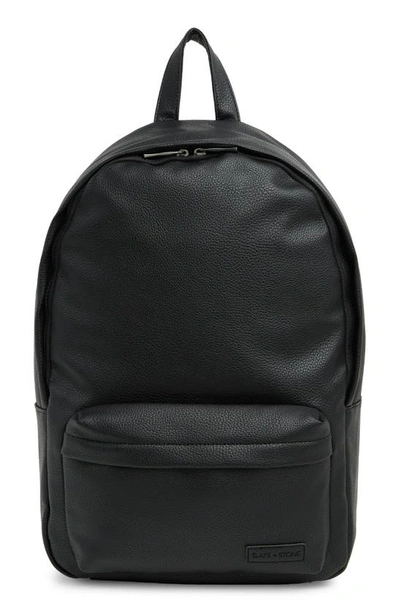 Slate & Stone Faux Leather Backpack In Black