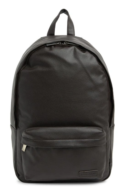 Slate & Stone Faux Leather Backpack In Dark Brown