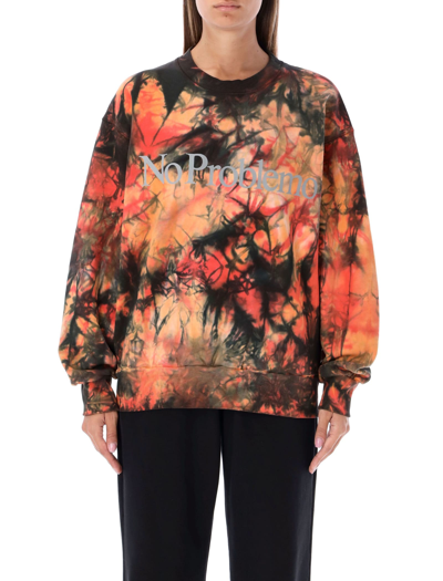 Aries Storm Dye Problemo Sweatshirt In Multicolor