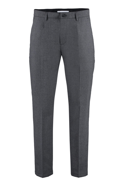 Department Five Prince Wool Blend Trousers In Grey